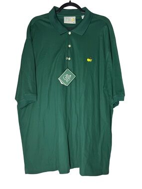 Augusta National Golf Shop Masters Polo Shirt Sz XXL Green Cotton Golf VTG NEW